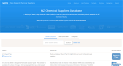 Desktop Screenshot of nzchemicalsuppliers.co.nz
