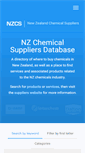 Mobile Screenshot of nzchemicalsuppliers.co.nz